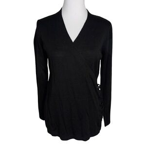 Avette Classic Black V-Neck Sweater